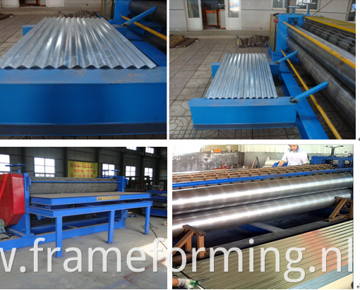 round wave corrugated roof machine